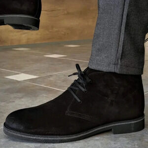Florsheim Men’s Winter Black‎ Suede Handsome Sturdy Quality Chukka Boots 11 NEW